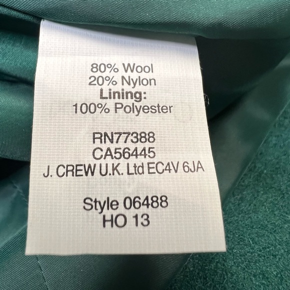 NWT J. Crew Wool Green Shirttail Mini Skirt - Picture 3 of 10